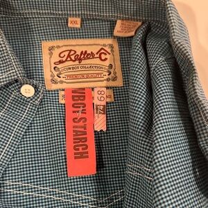 Rafter C Men's Blue Casual Button Down Shirt